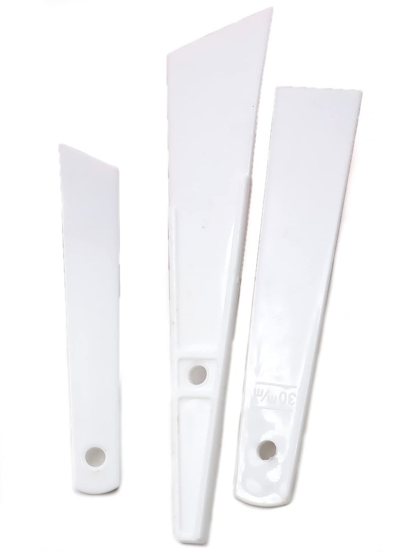 Chiloskit 3 Pcs Plastic Glue Smear Sticks Applicator Glue Spreaders Handmade DIY Leather Craft Tool - Image 1
